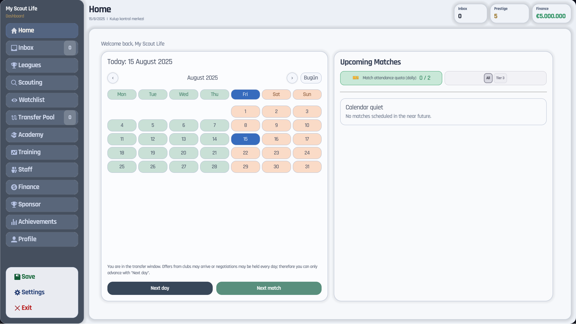 My Scout Life — football scouting management